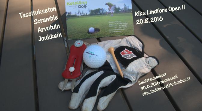 Riku Lindfors Open 2016